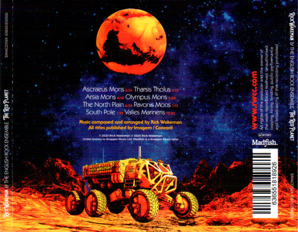 Rick Wakeman & the English Rock Ensemble - The Red Planet (2020 CD) NM