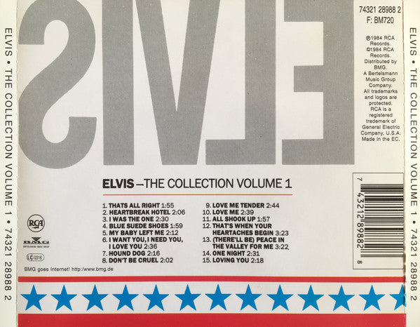 Elvis Presley - The Collection ~ Volume 1 (1984 CD) VG+