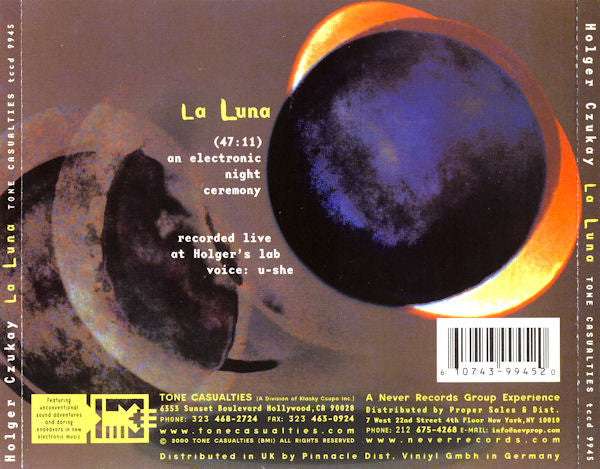 Holger Czukay - La Luna (2000 US CD) NM