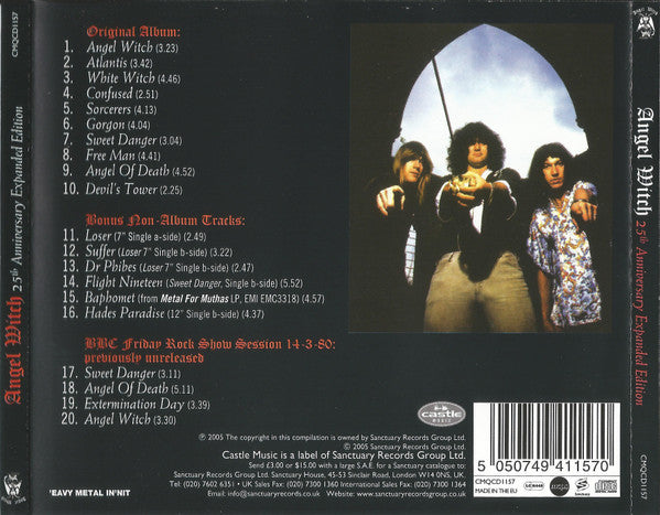 Angel Witch - Angel Witch (2005 Expanded 25th Anniversary CD) Mint