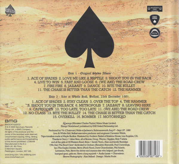 Motorhead - Ace of Spades (2020 Deluxe Digi-Book DCD) NM