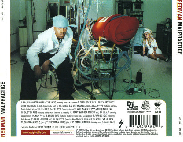 Redman - Malpractice (2001 CD) Mint