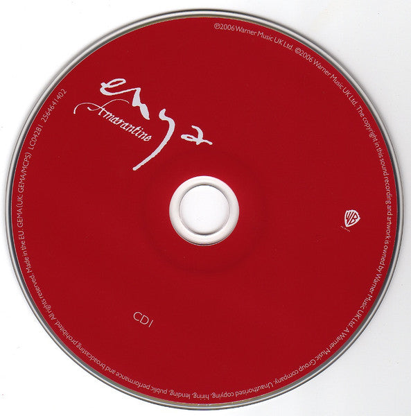 Enya - Amarantine (2006 Special Christmas Edition DCD) VG+