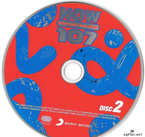 Various - Now Thats What I Call Music 107 (2020 DCD) Sealed