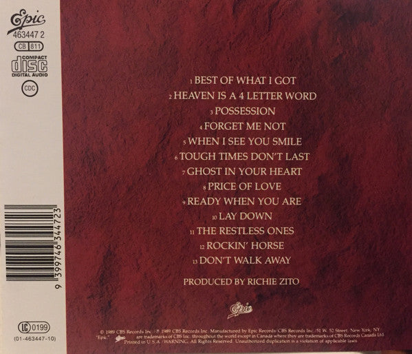Bad English - Self Titled (1989 Australian CD) Mint