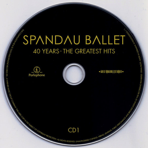 Spandau Ballet - 40 Years ~ The Greatest Hits (2020 3CD Set) NM