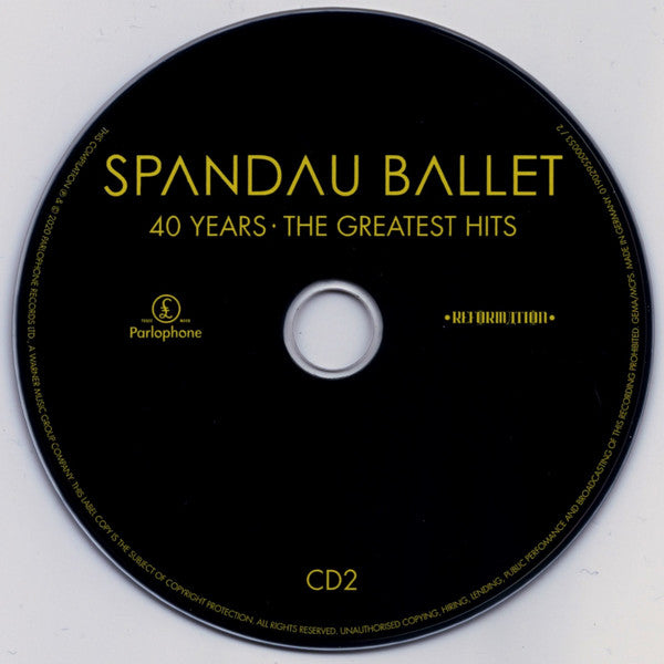 Spandau Ballet - 40 Years ~ The Greatest Hits (2020 3CD Set) NM