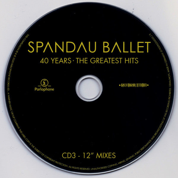 Spandau Ballet - 40 Years ~ The Greatest Hits (2020 3CD Set) NM