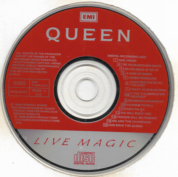 Queen - Live Magic (UK 1986 CD) VG+