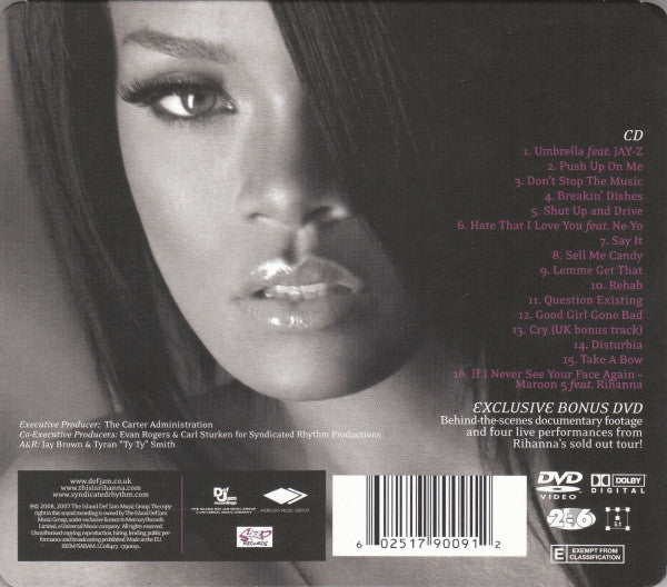 Rihanna - Good Girl Gone Bad (2008 CD & DVD) Mint