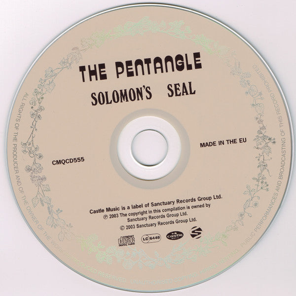 Pentangle - Soloman's Seal (2003 CD) Mint