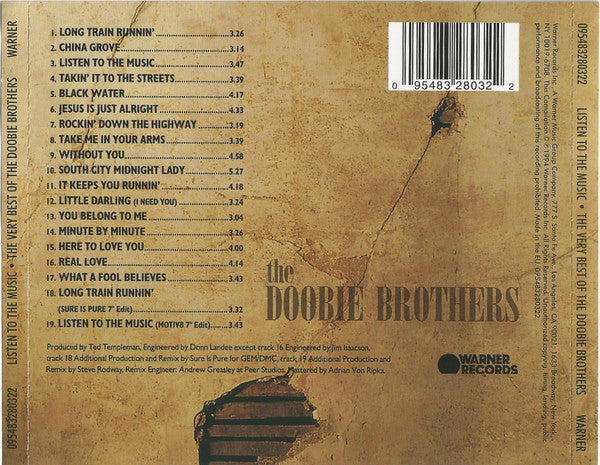 Doobie Brothers - Listen to the Music~The Very Best of (1993 CD) Mint