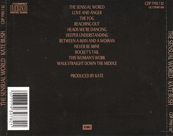 Kate Bush - The Sensual World (1989 EMI Swindon UK CD) NM