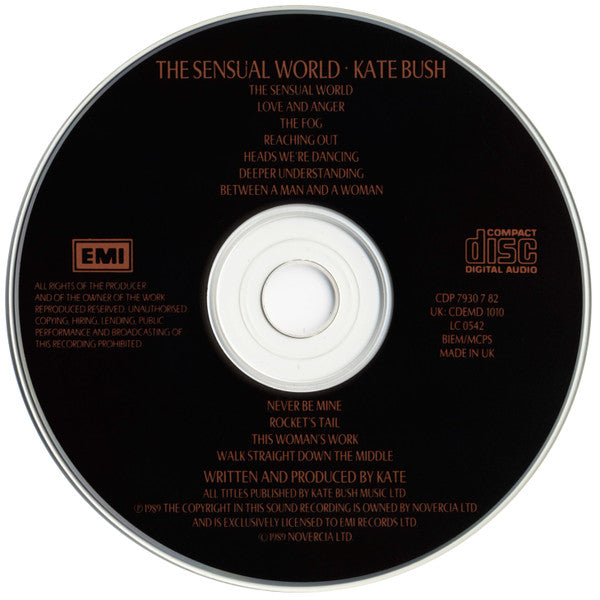 Kate Bush - The Sensual World (1989 EMI Swindon UK CD) NM
