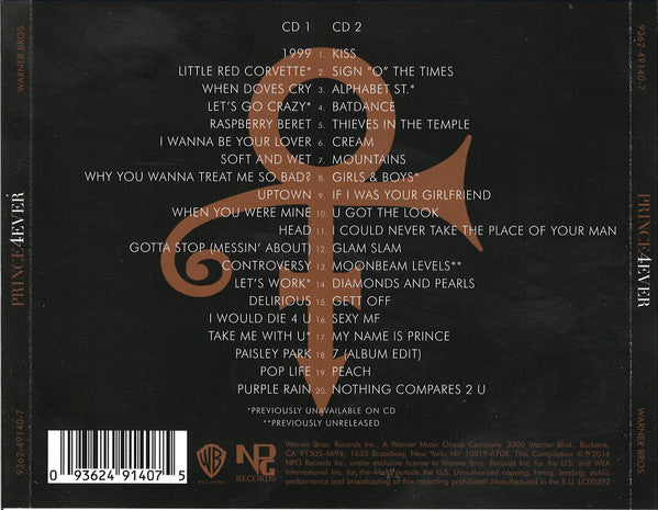 Prince - 4Ever (2016 DCD) Mint