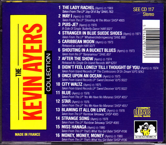 Kevin Ayers - The Kevin Ayers Collection (1990 CD) VG+