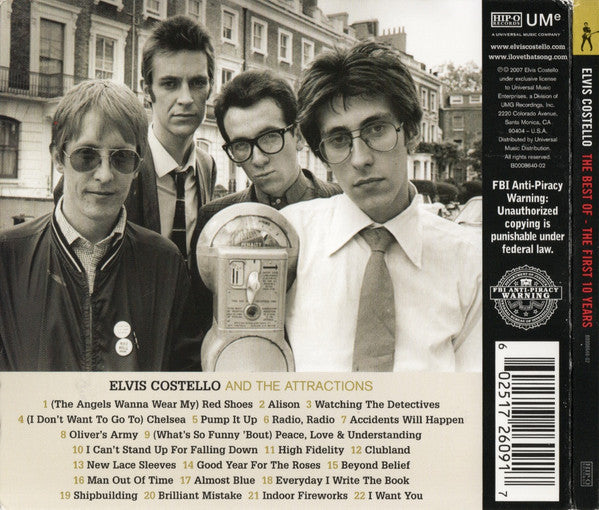 Elvis Costello - Best of ~ The First 10 Years (2007 US CD) VG+