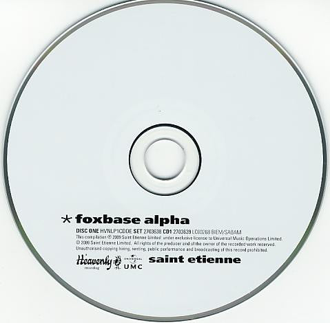 Saint Etienne - Fox Base Alpha (2009 Deluxe Edition DCD) Mint