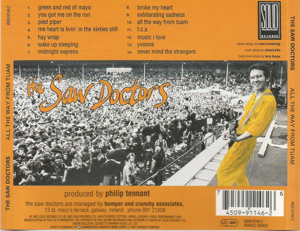 Saw Doctors - All the Way From Tuam (1992 CD) NM
