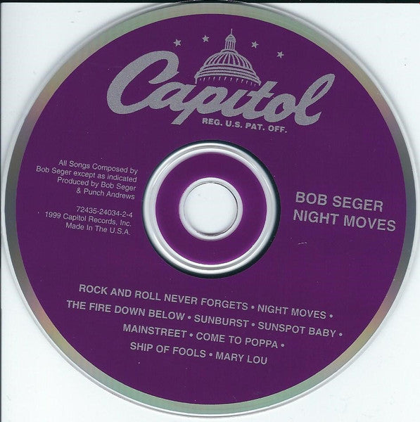 Bob Seger & Silver Bullet Band - Night Moves (1999 US CD) NM