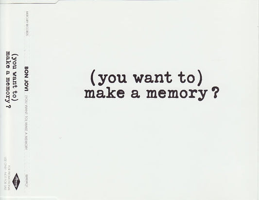 Bon Jovi - (You Want to) Make a Memory? (2007 Promo CD Single) Mint