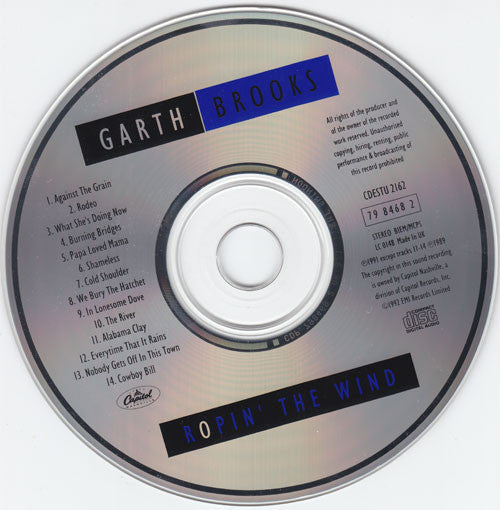 Garth Brooks - Ropin' the Wind (1992 Country CD) NM
