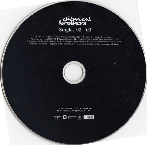 Chemical Brothers - Singles 93-03 (2003 CD) Mint