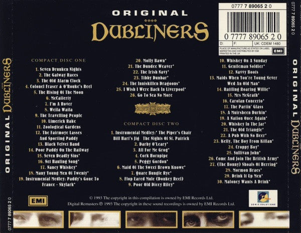 Dubliners - Original Dubliners 1966-1969 (1993 DCD) VG+