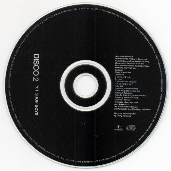 Pet Shop Boys - Disco 2 (1994 CD) VG+