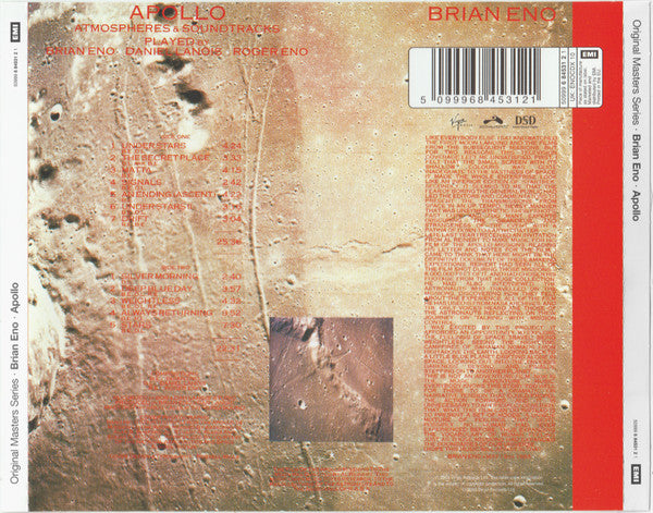 Brian Eno - Apollo ~ Atmospheres & Soundtracks (2009 CD) Mint