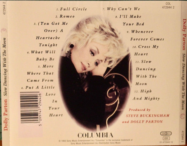 Dolly Parton - Slow Dancing with the Moon (1993 CD) NM