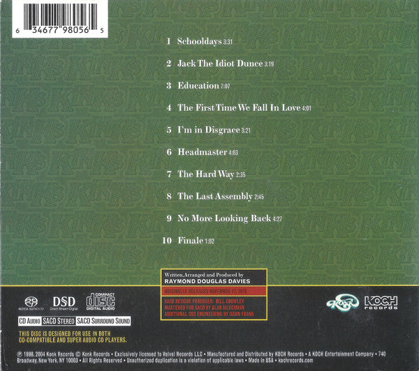 Kinks - Schoolboys in Disgrace (2004 US SACD) VG+