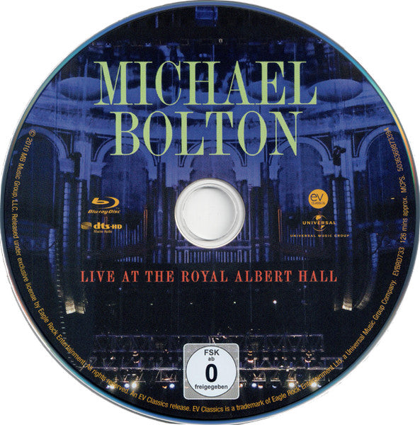 Michael Bolton - Live at the Royal Albert Hall (2018 Blu-Ray) Sealed