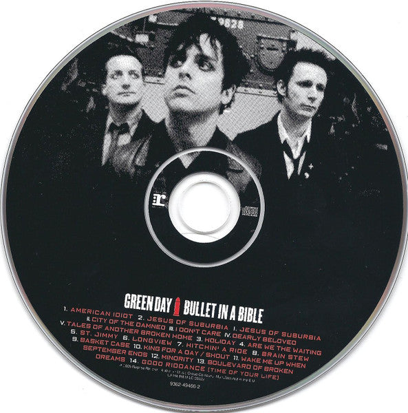 Green Day - Bullet In A Bible (2005 CD & DVD) VG+