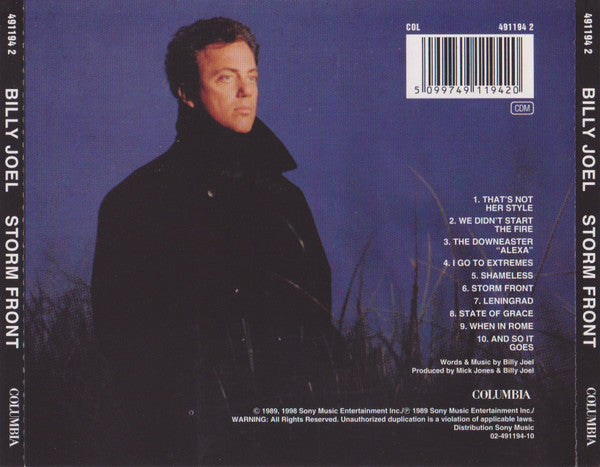 Billy Joel - Storm Front (1998 24Bit Remaster CD) VG+