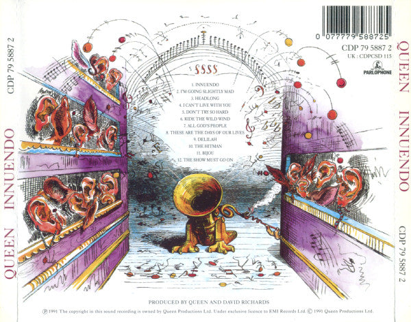 Queen - Innuendo (1991 UK Swindon CD) NM
