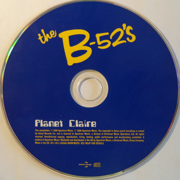 B-52's - Planet Claire (2000 CD) Mint