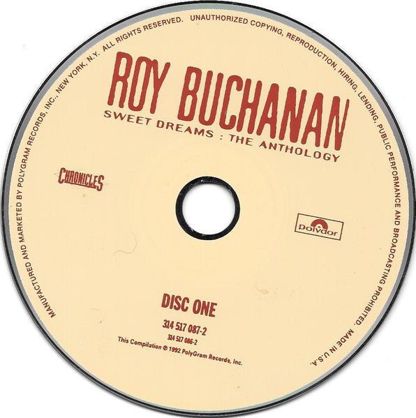 Roy Buchanan - Sweet Dreams~The Anthology (1992 US DCD) NM