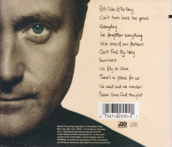 Phil Collins - Both Sides (1993 US CD) NM