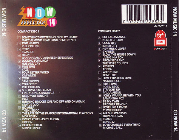 Various - Now That's What I Call Music 14 (1989 DCD) NM