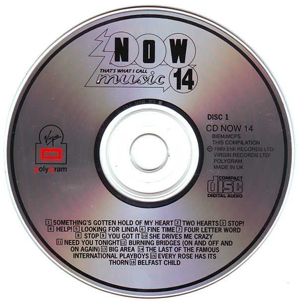 Various - Now That's What I Call Music 14 (1989 DCD) NM