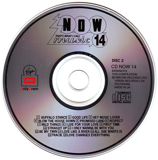 Various - Now That's What I Call Music 14 (1989 DCD) NM