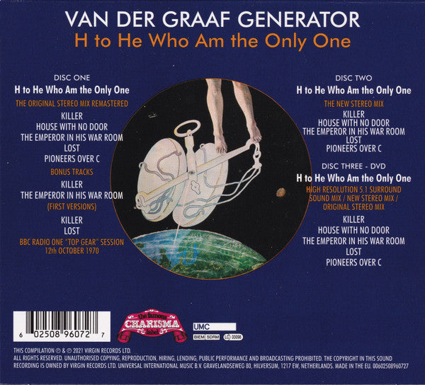 Van Der Graaf Generator - H to He Who Am... (2 CD + 5.1 DVD) Sealed