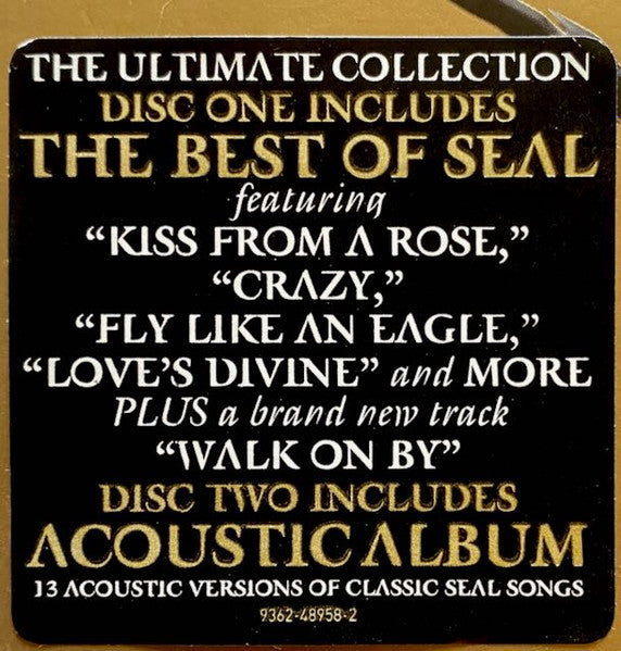 Seal - Best | 1991-2004 (2005 DCD ~ Hits & Acoustic) Mint