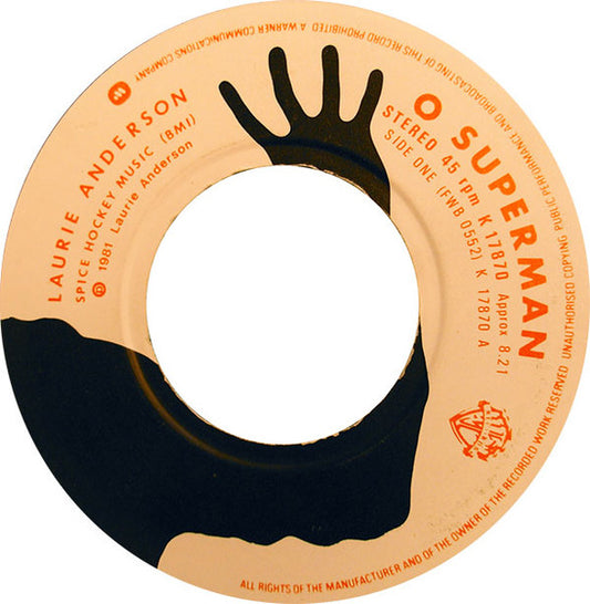 Laurie Anderson - O Superman (Vinyl 7" Jukebox Single) EX