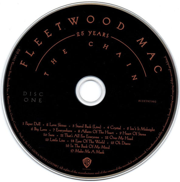 Fleetwood Mac - 25 Years ~ The Chain (2012 4 CD Set) NM