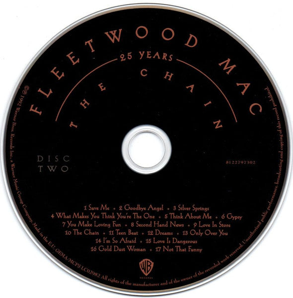 Fleetwood Mac - 25 Years ~ The Chain (2012 4 CD Set) NM