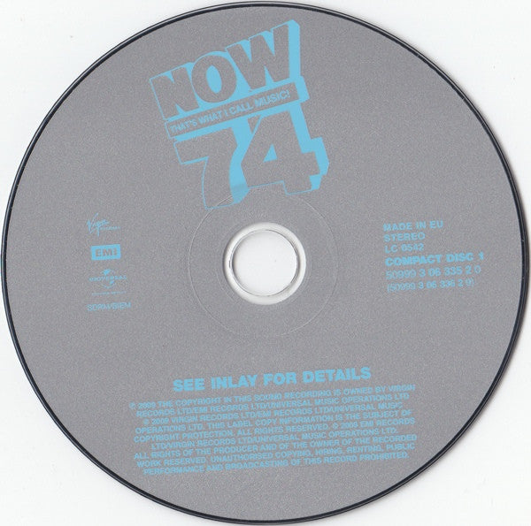 Various - Now Thats What I Call Music 74  (2009 DCD) VG+