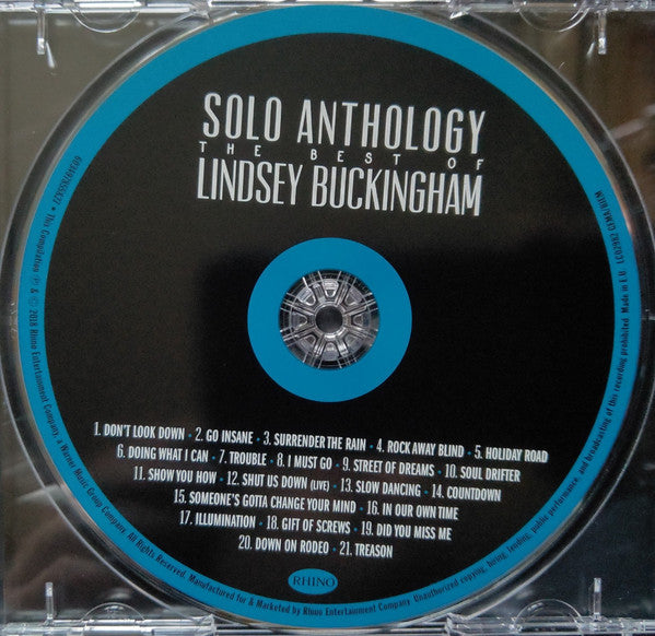Lindsey Buckingham - Best of~Solo Anthology (2018 CD) VG+