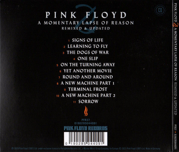 Pink Floyd - A Momentary Lapse of Reason (2021 Remixed & Updated CD) NM